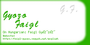 gyozo faigl business card